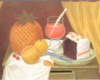 Botero, Fernando - Abstract oil painting.